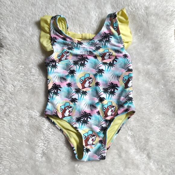 Buc-ee’s Other - BUC-EE’s 6-9 Month One piece  Swimsuit Tropical Print